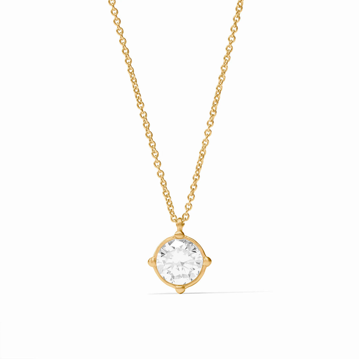 Honeybee Solitaire Necklace - CZ