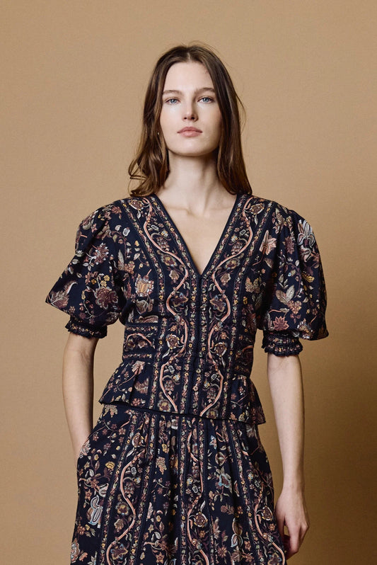Melissa Top - Bois Print