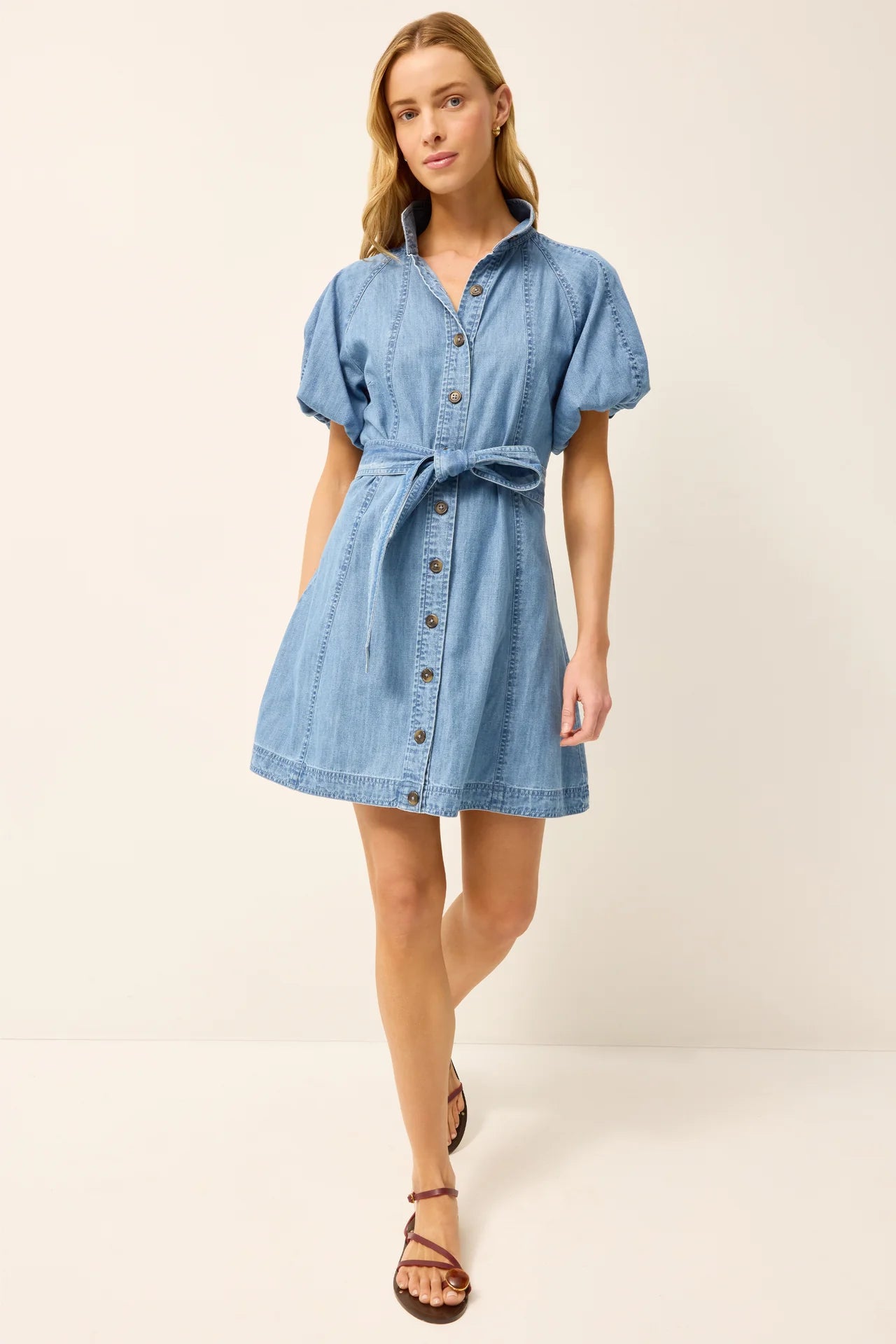 Esther Dress - Lightwash