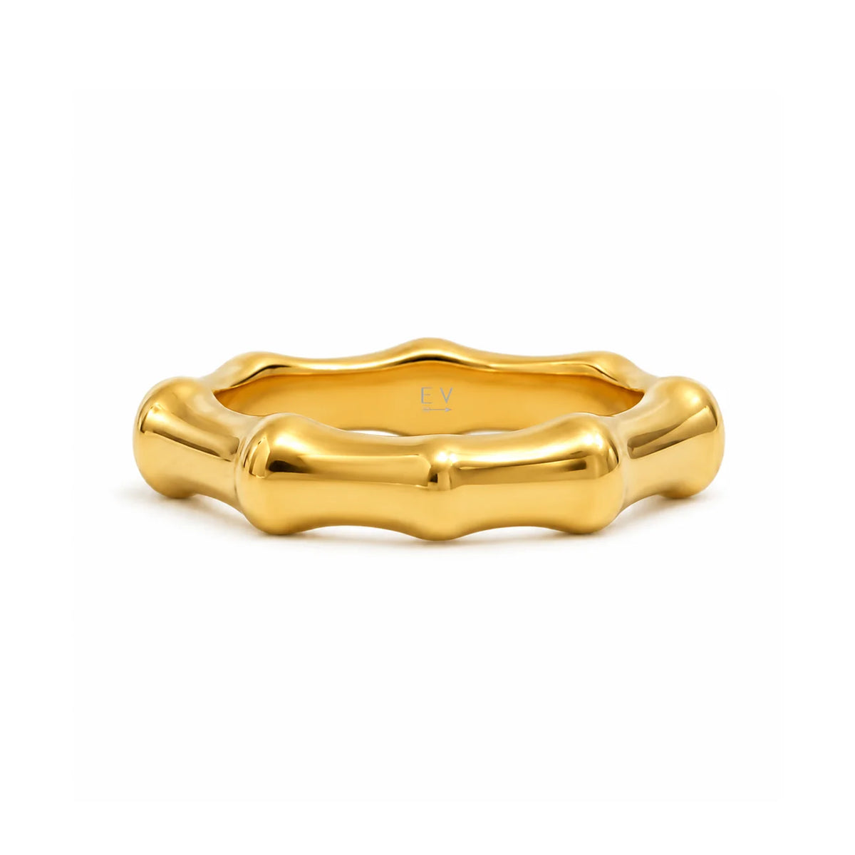 Calypso Bamboo Ring - Gold - 8