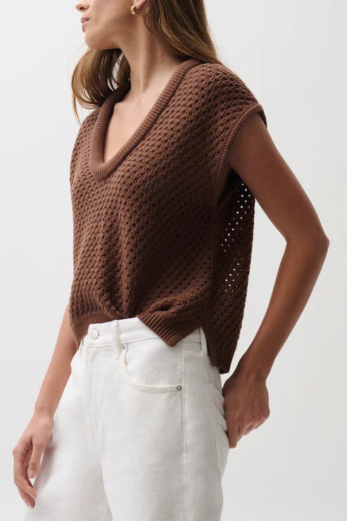 Beck Cropped Sweater - Java