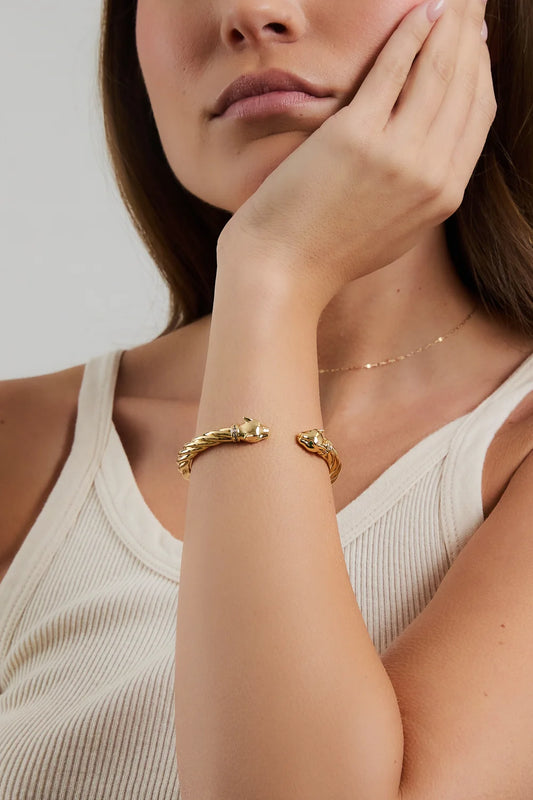 Panther Cuff - Gold - S