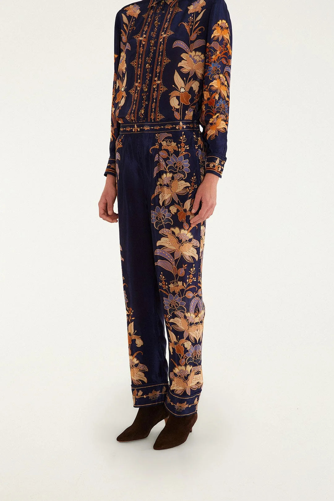 Lara Pajama Pants - Navy Blue
