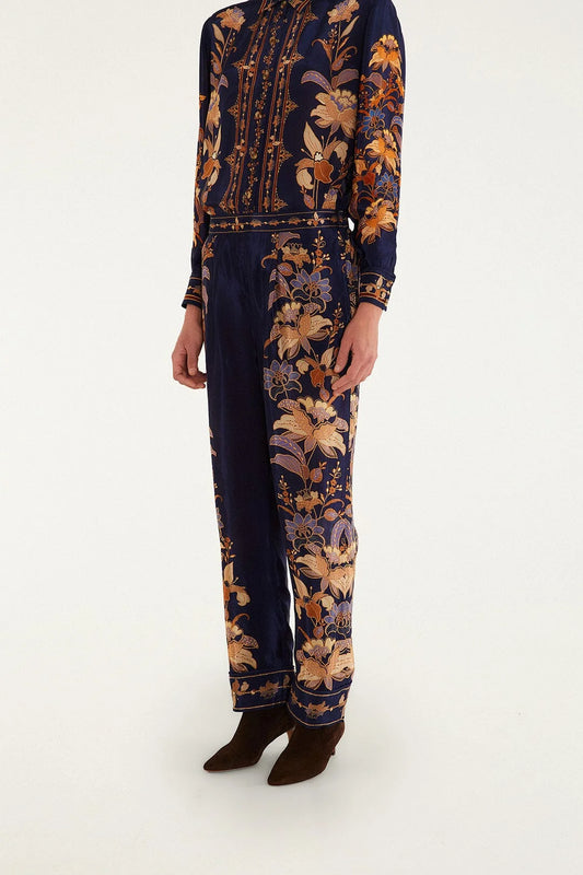 Lara Pajama Pants - Navy Blue