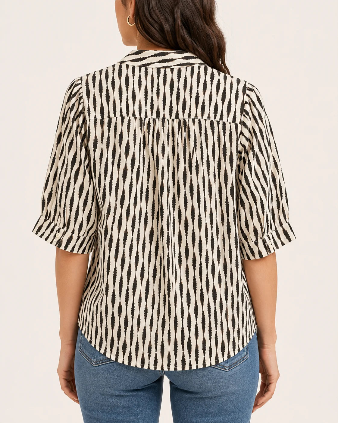 Eden Button Blouse - Inkblot