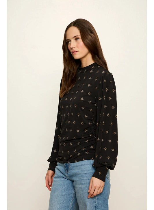 Sydney Mock Cinch Top - Gilded Charm