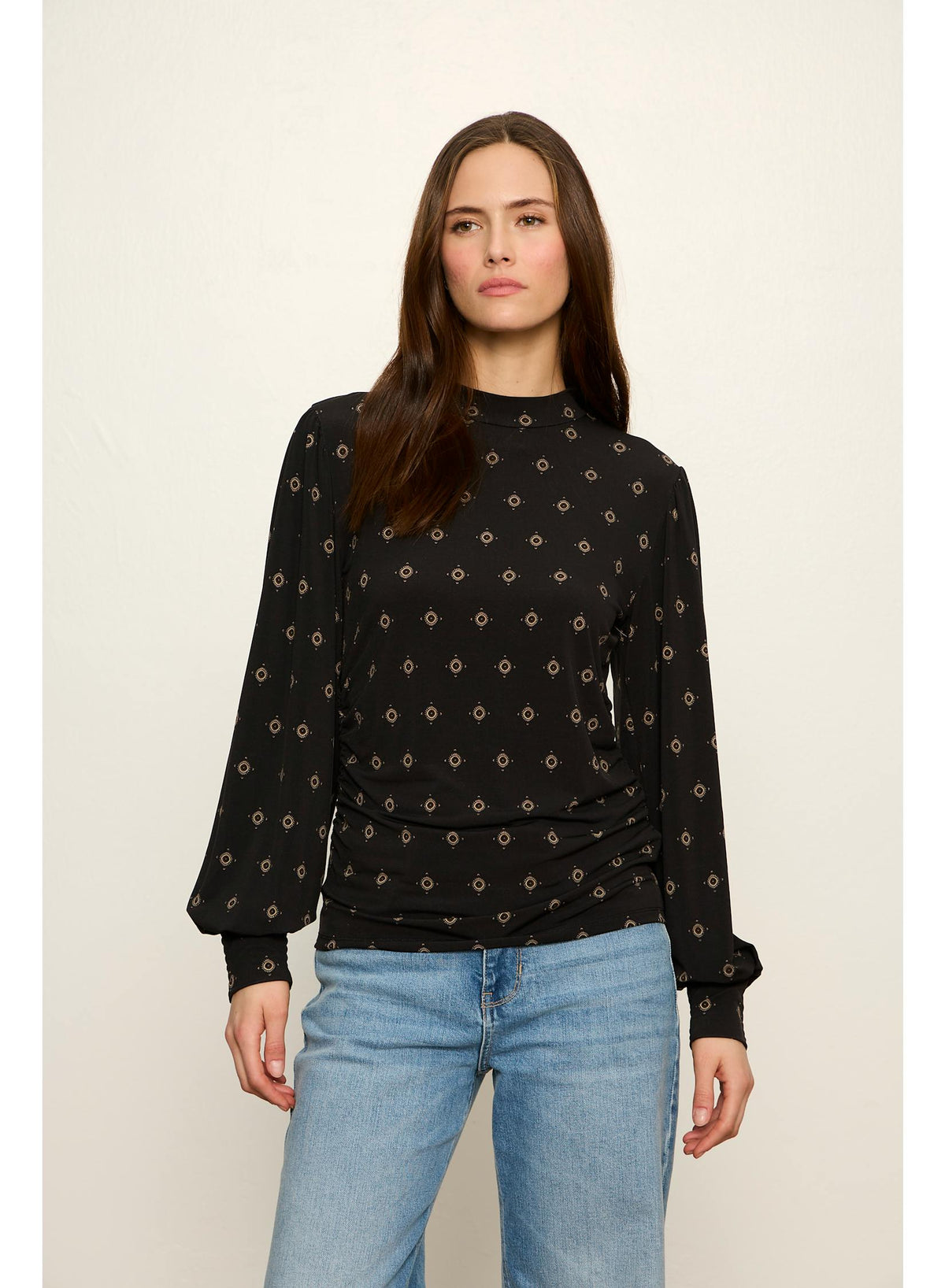 Sydney Mock Cinch Top - Gilded Charm