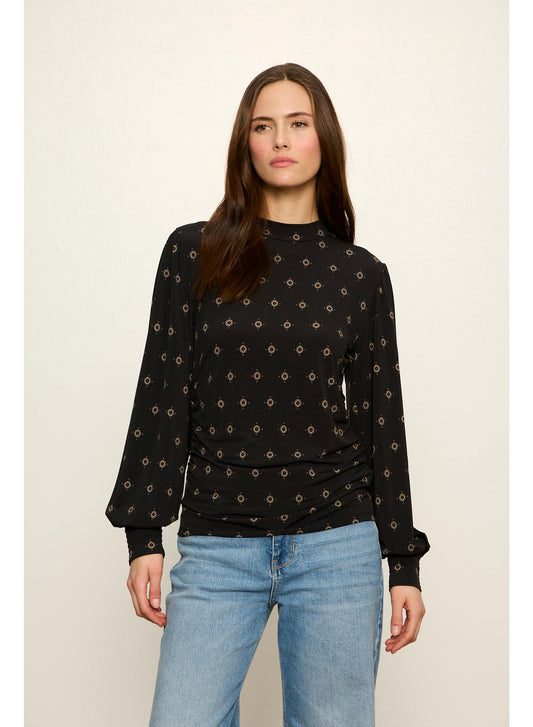 Sydney Mock Cinch Top - Gilded Charm