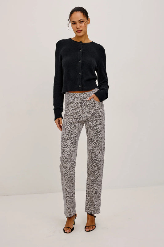 Topanga Pants - Ecru Cheetah