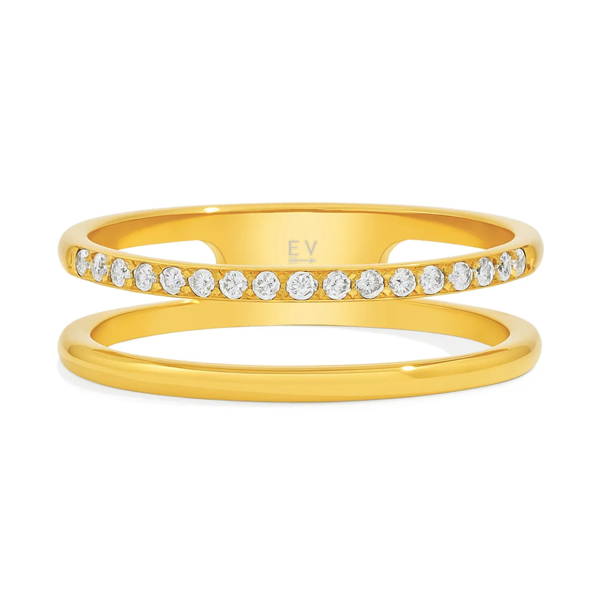 Tarryn Double Ring - Gold - 9