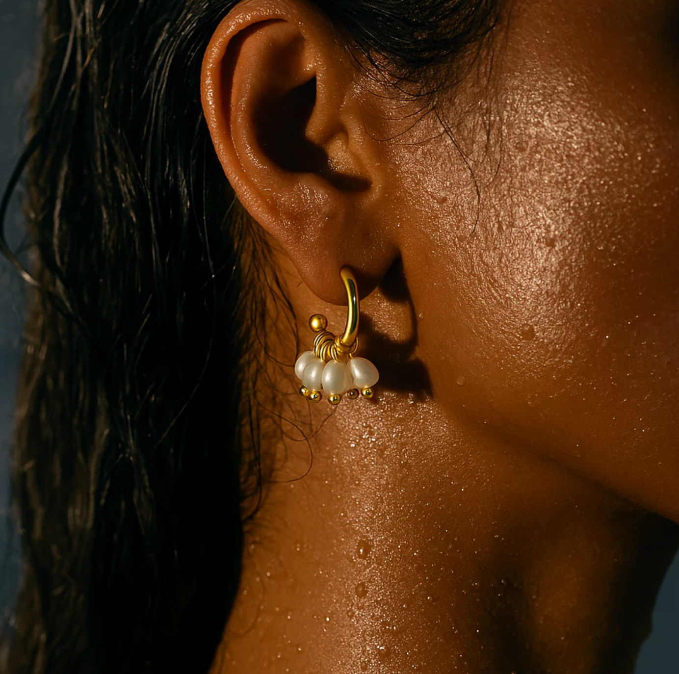 Chara Mini Hoop Earring - Gold