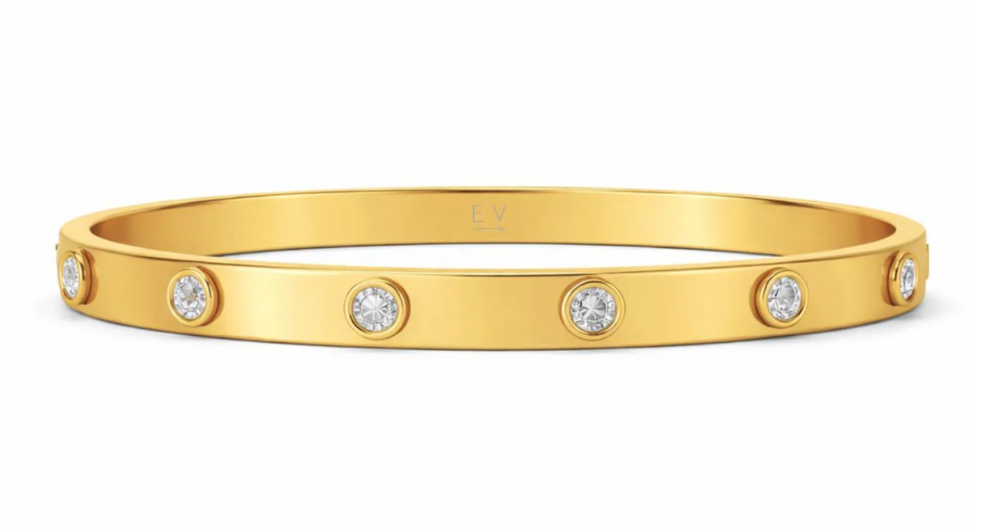 Nell Bezel Bracelet - Gold