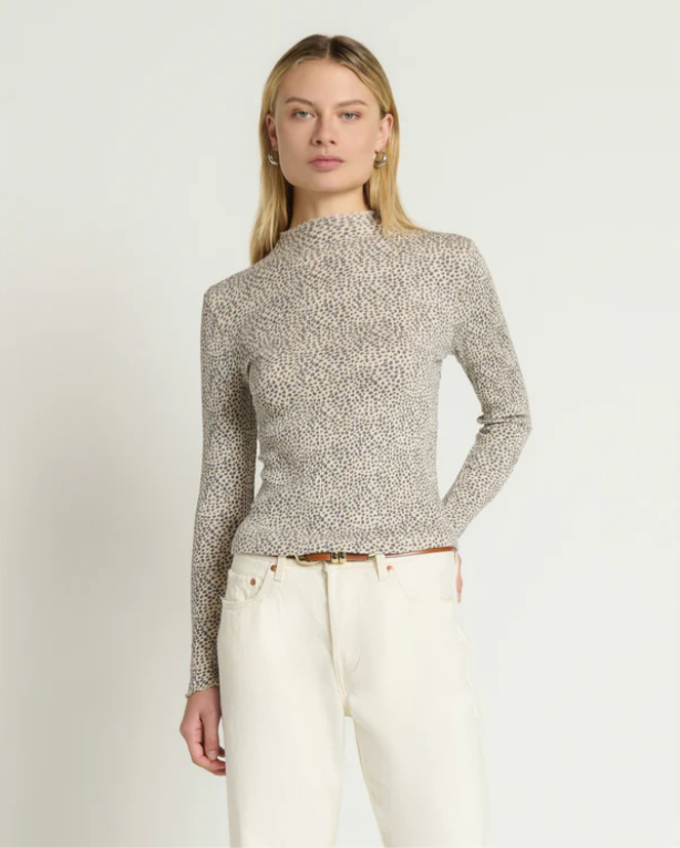 Brenna Mock Neck Top