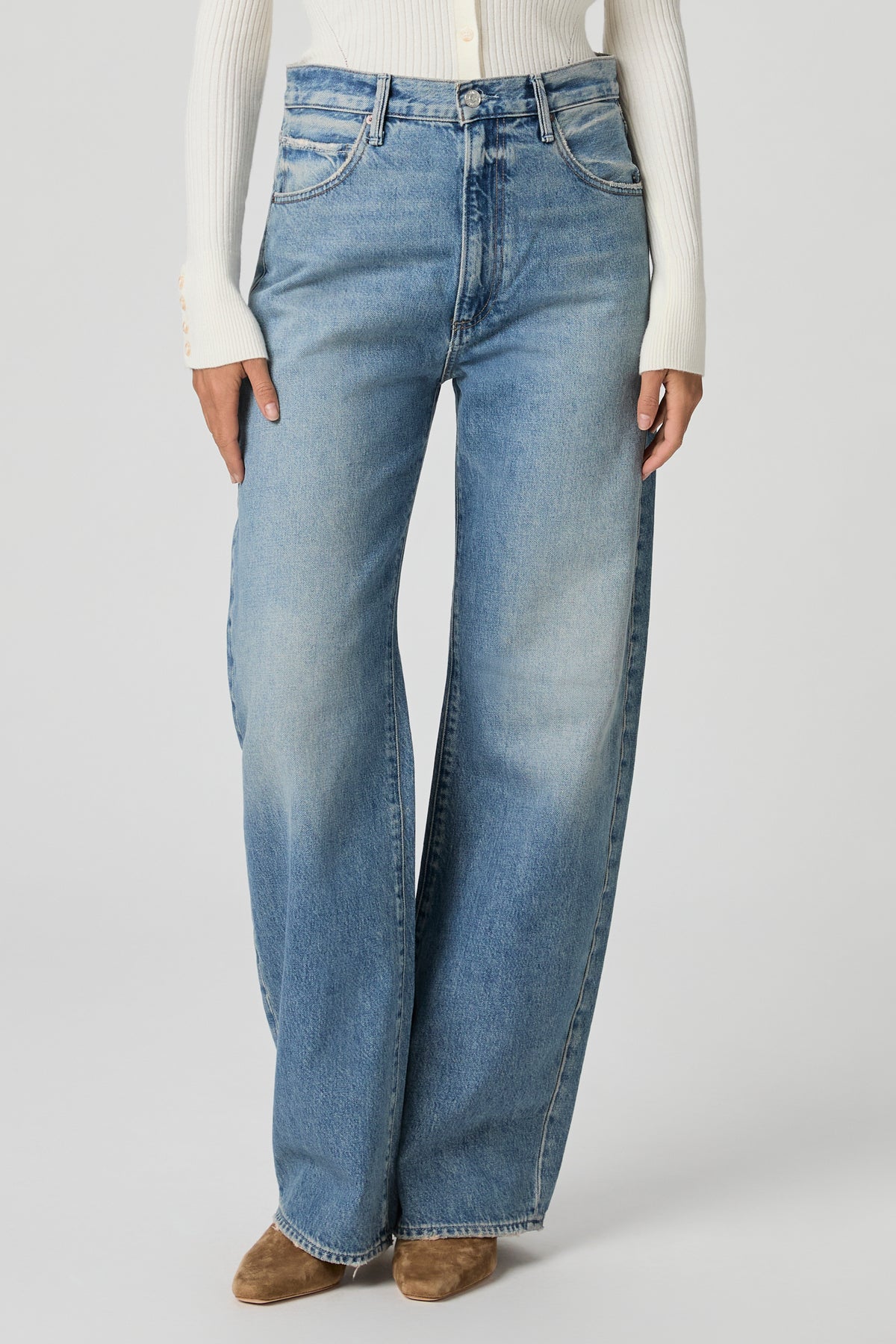 Arellia Ankle W/ Wide Undone Hem Jeans