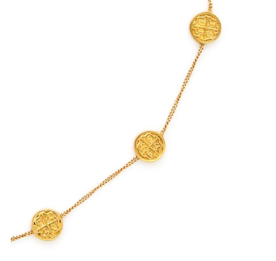 Valencia Delicate Station Necklace - Gold