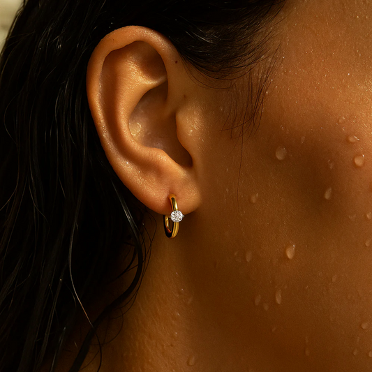 Yael Huggie Hoop - Gold