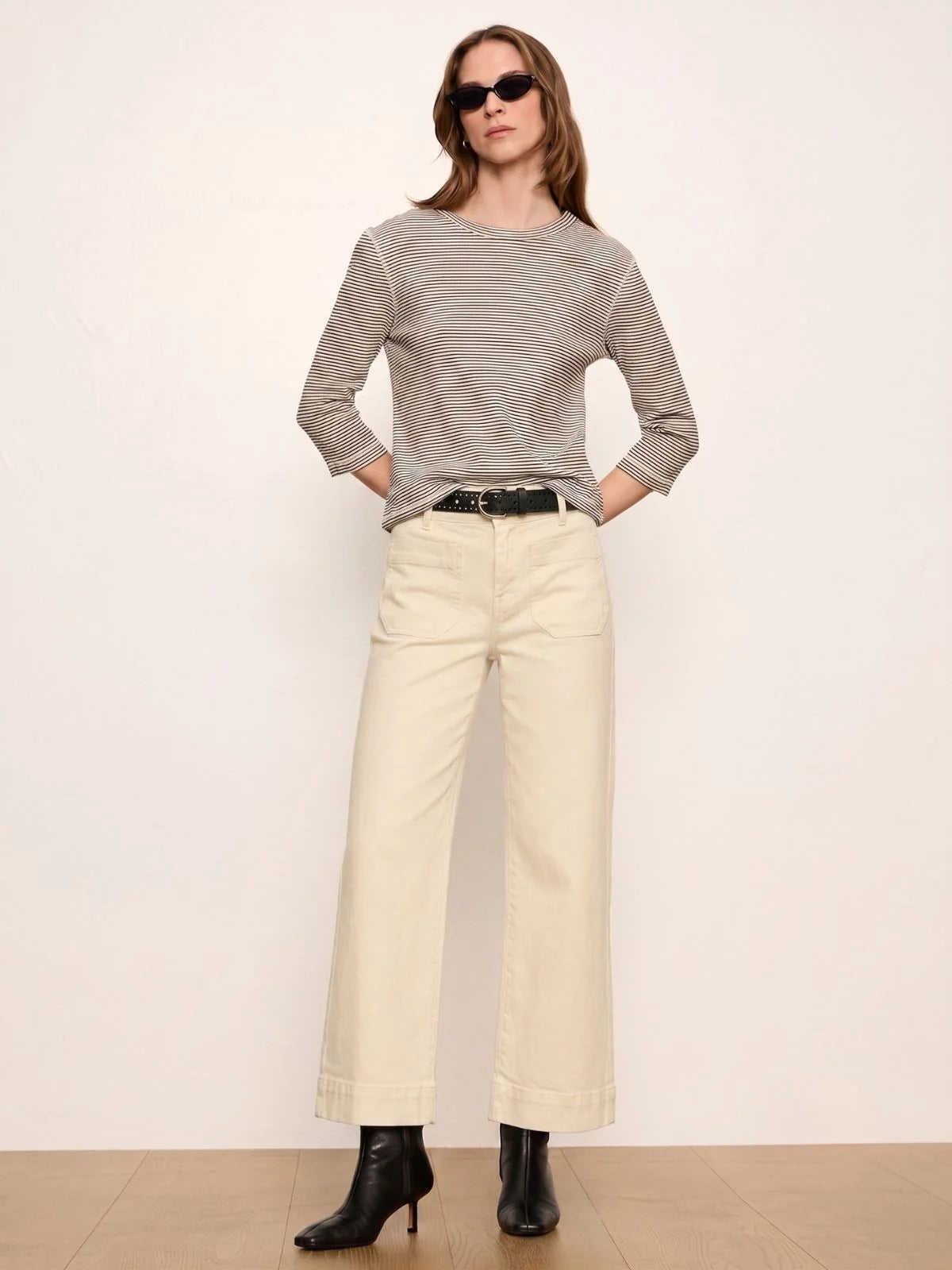 Chelsea Wide Leg - French Vanilla