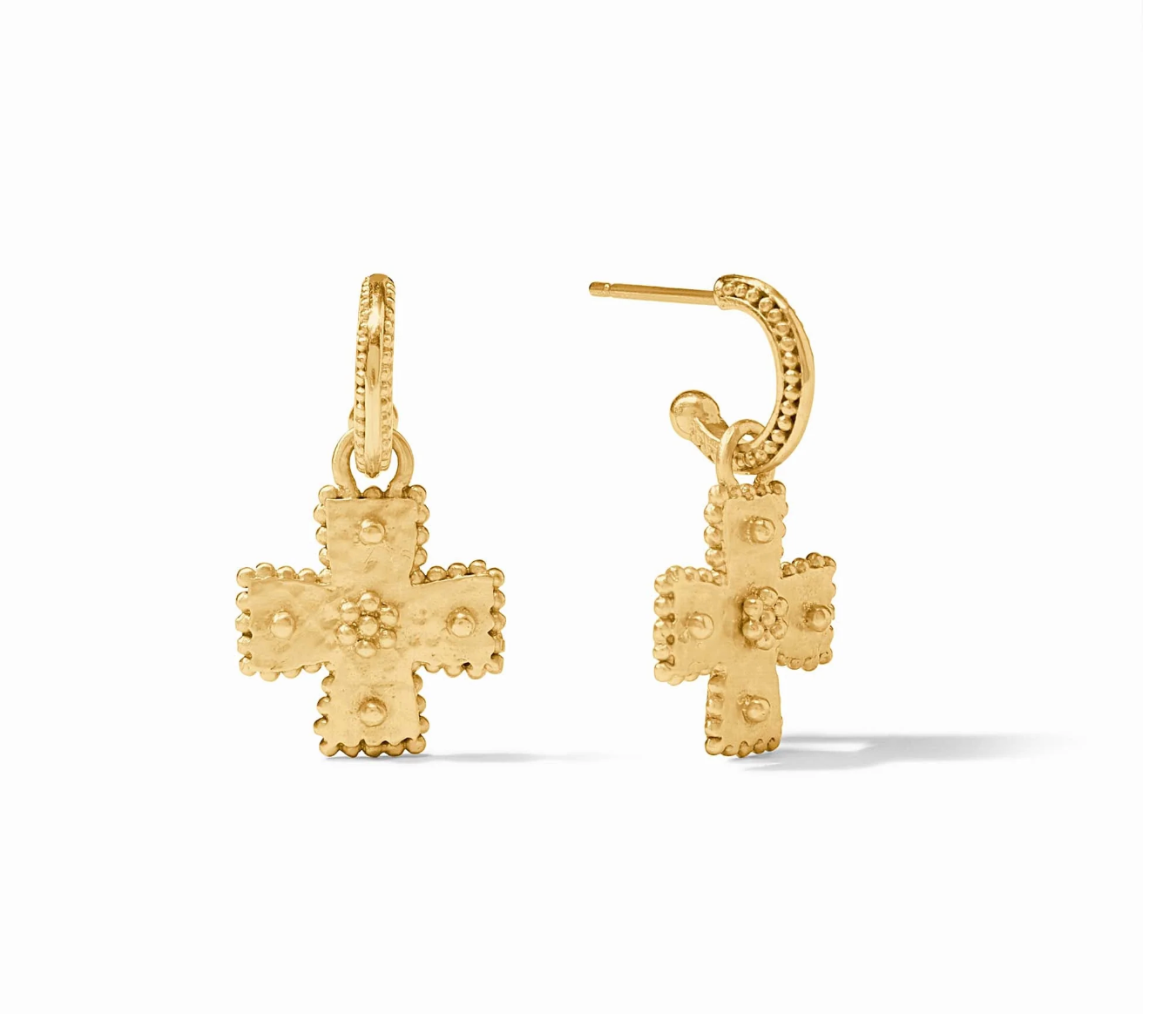 Malta Canterbury Hoop & Charm Earring - Gold