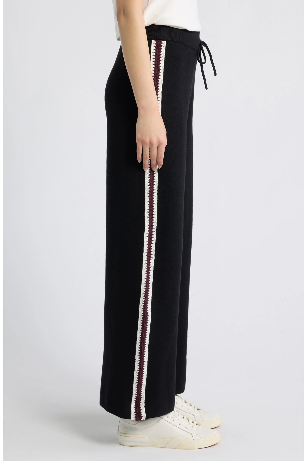 Tucker Pants - Black Merlot Stripe