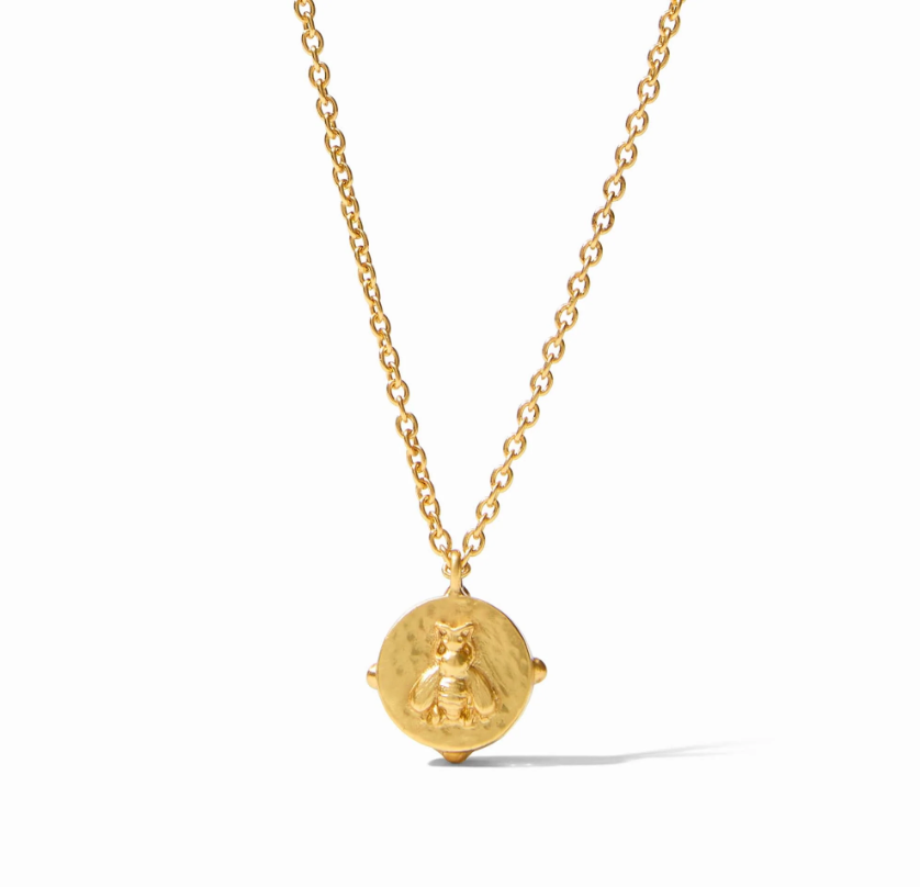 Honeybee Solitaire Necklace - Clear Crystal