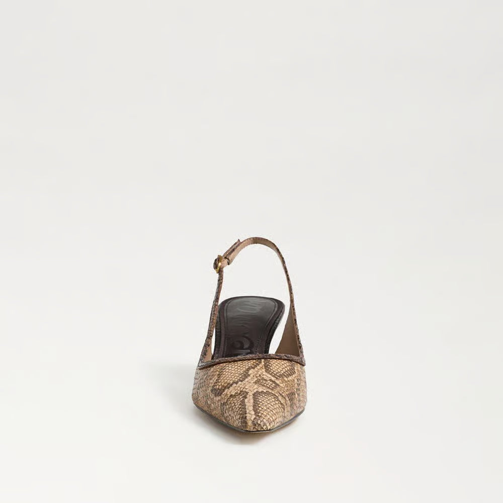 Bianka Sling Heel - Brown Multi Python