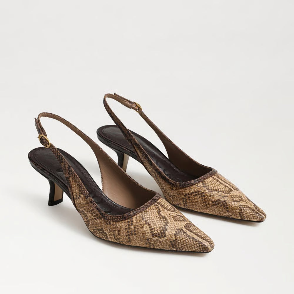 Bianka Sling Heel - Brown Multi Python