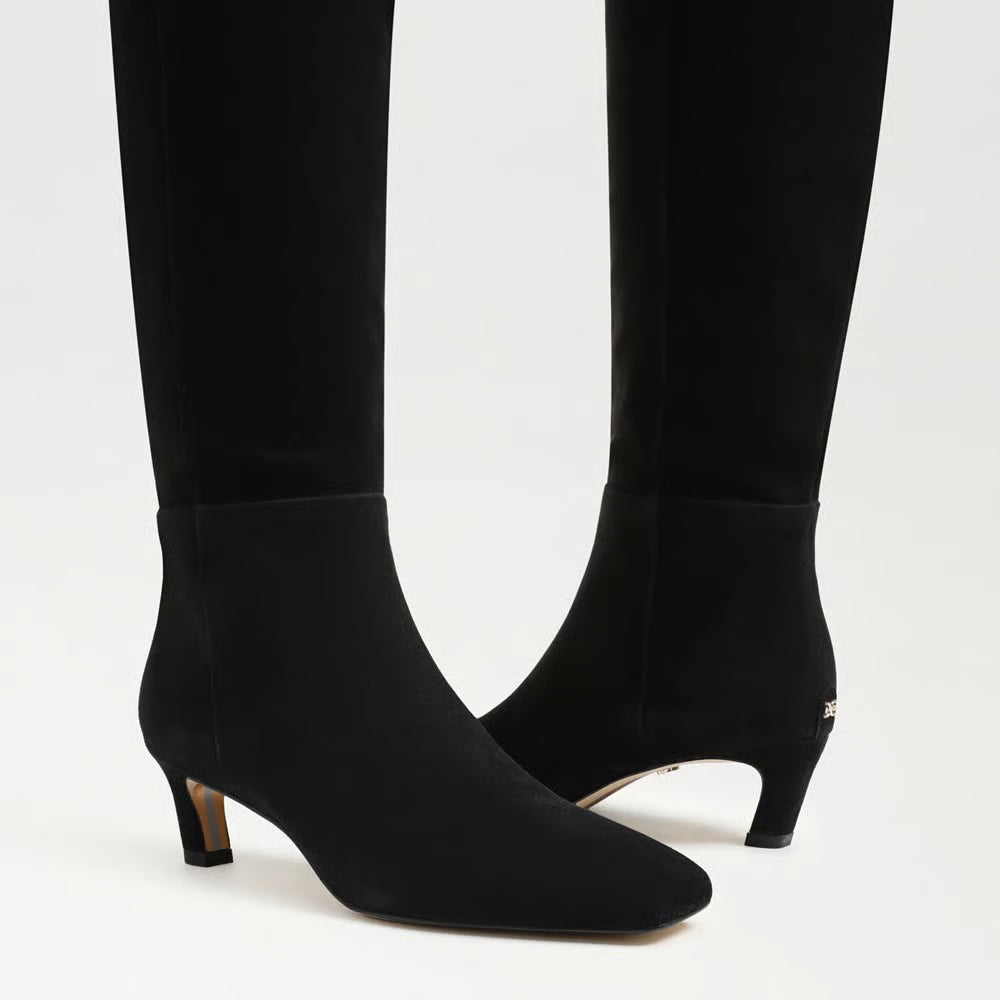 Perla Boots - Black Suede