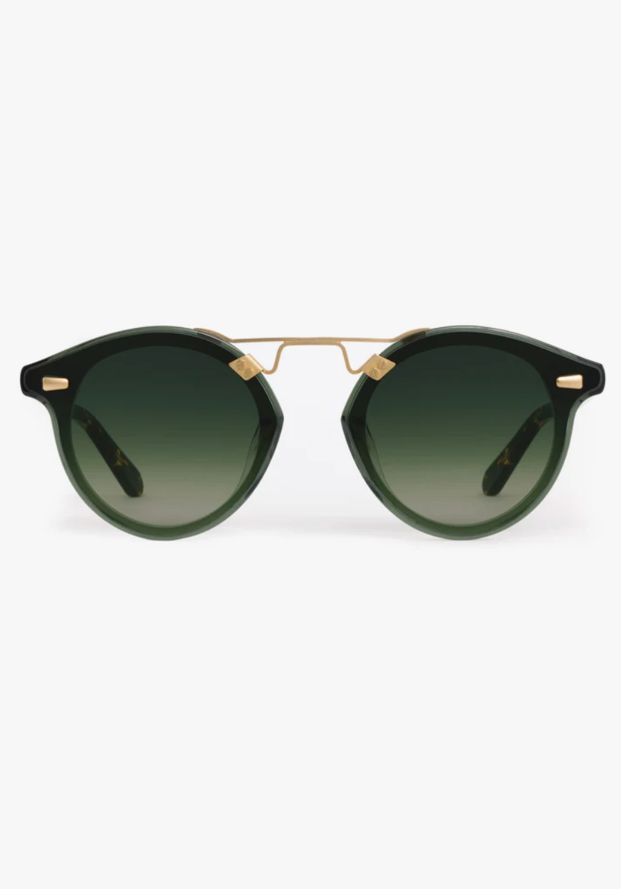 STL Nylon Sunglasses - Bottle Green/Zulu 18K