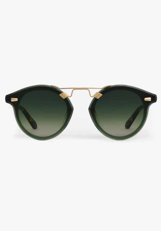 STL Nylon Sunglasses - Bottle Green/Zulu 18K