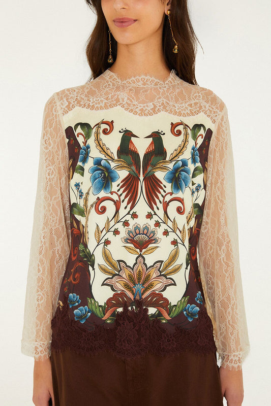 Millena Long Sleeve Blouse - Winter White