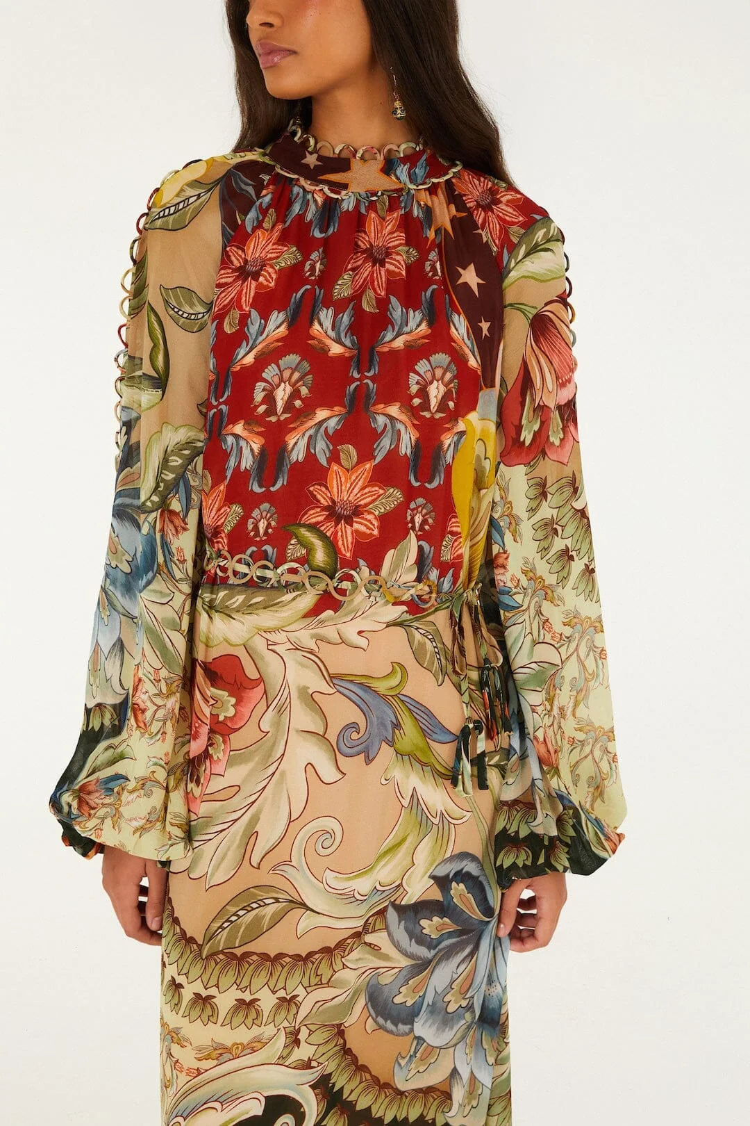 Lunar Boho Maxi Dress - Multicolor