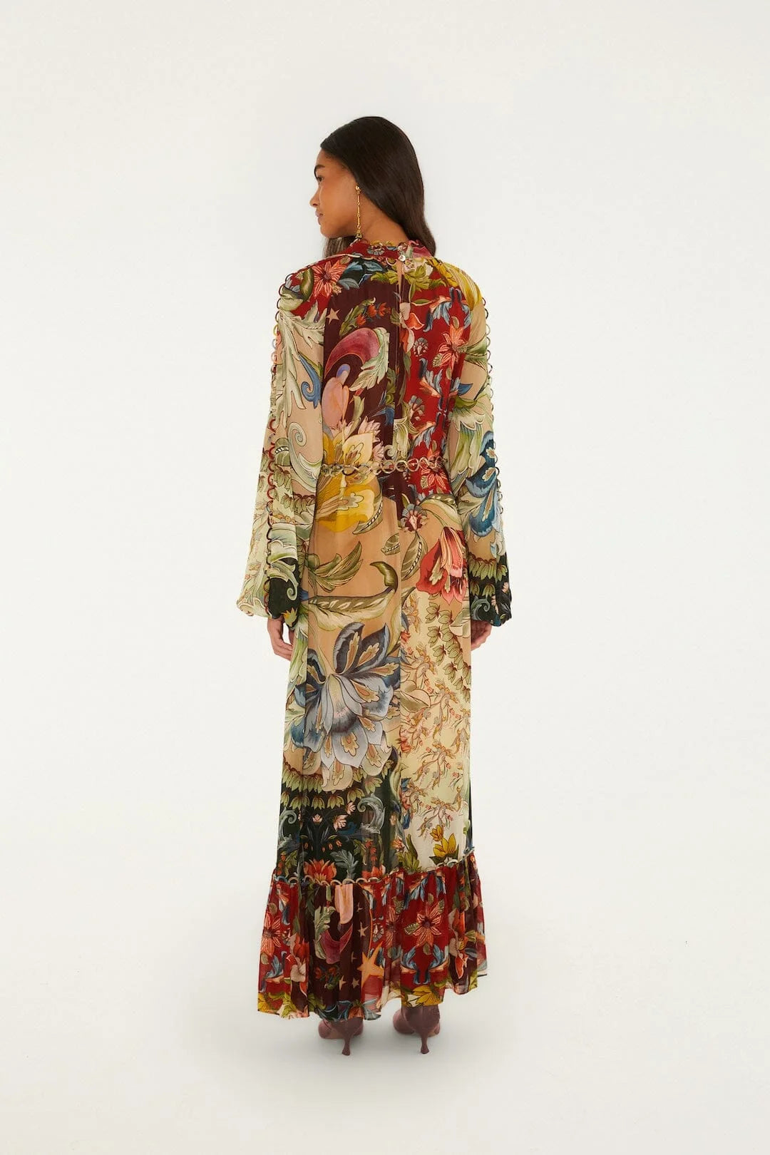 Lunar Boho Maxi Dress - Multicolor
