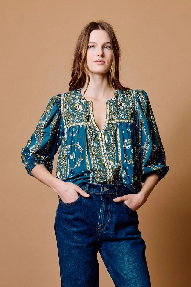 Imogen Top - Fioren Print