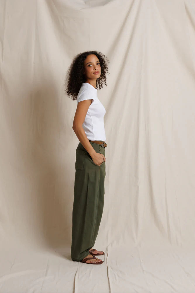 Macy Rib Tee - White