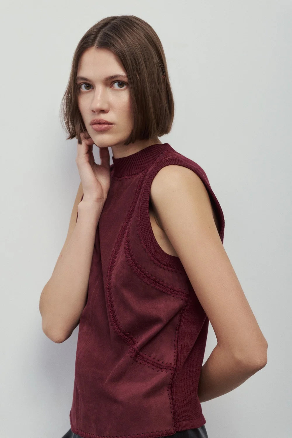 Solana Top - New Burgundy