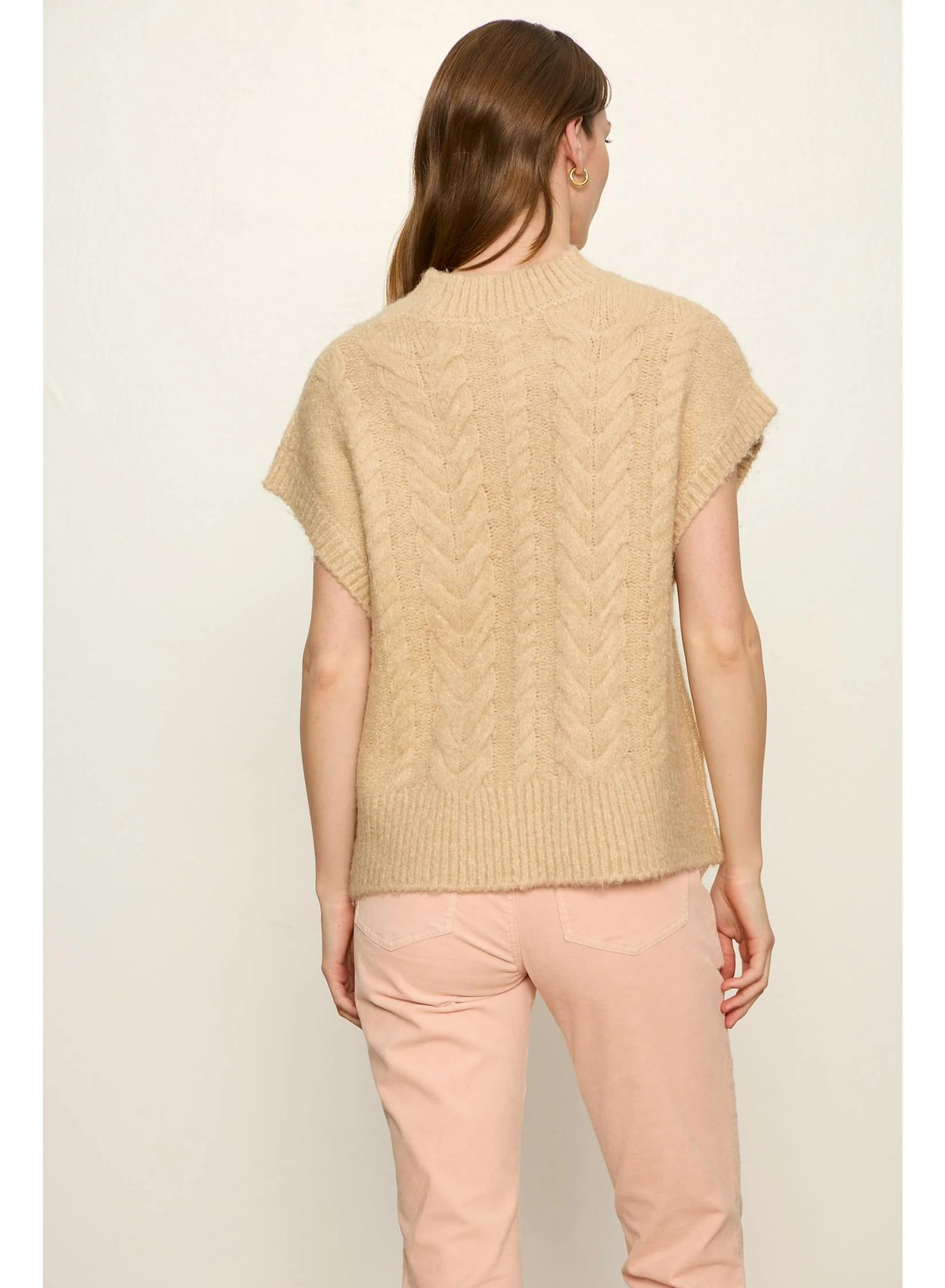 Cable Sweater Shell - Light Goldie