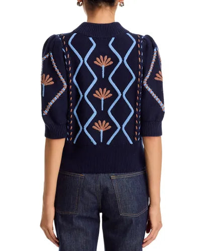 Addy Sweater - Floral Cables